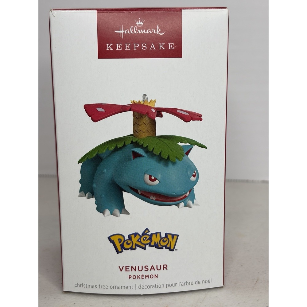 2025 Hallmark Keepsake Pokémon Venusaur Christmas Ornament New in Box